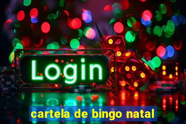 cartela de bingo natal