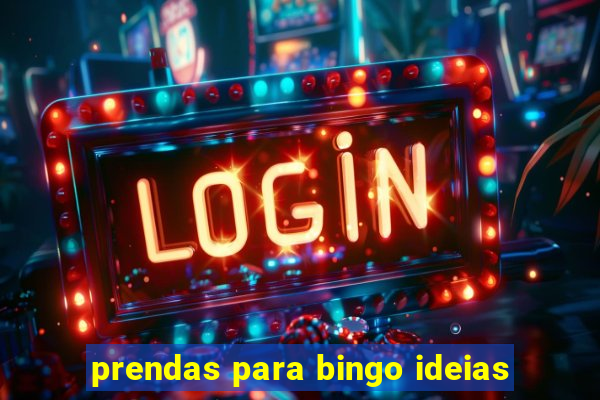 prendas para bingo ideias